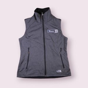 Womens The North Face Ridgeline Windwall Soft Shell Vest M Dark Heather Gray CAT